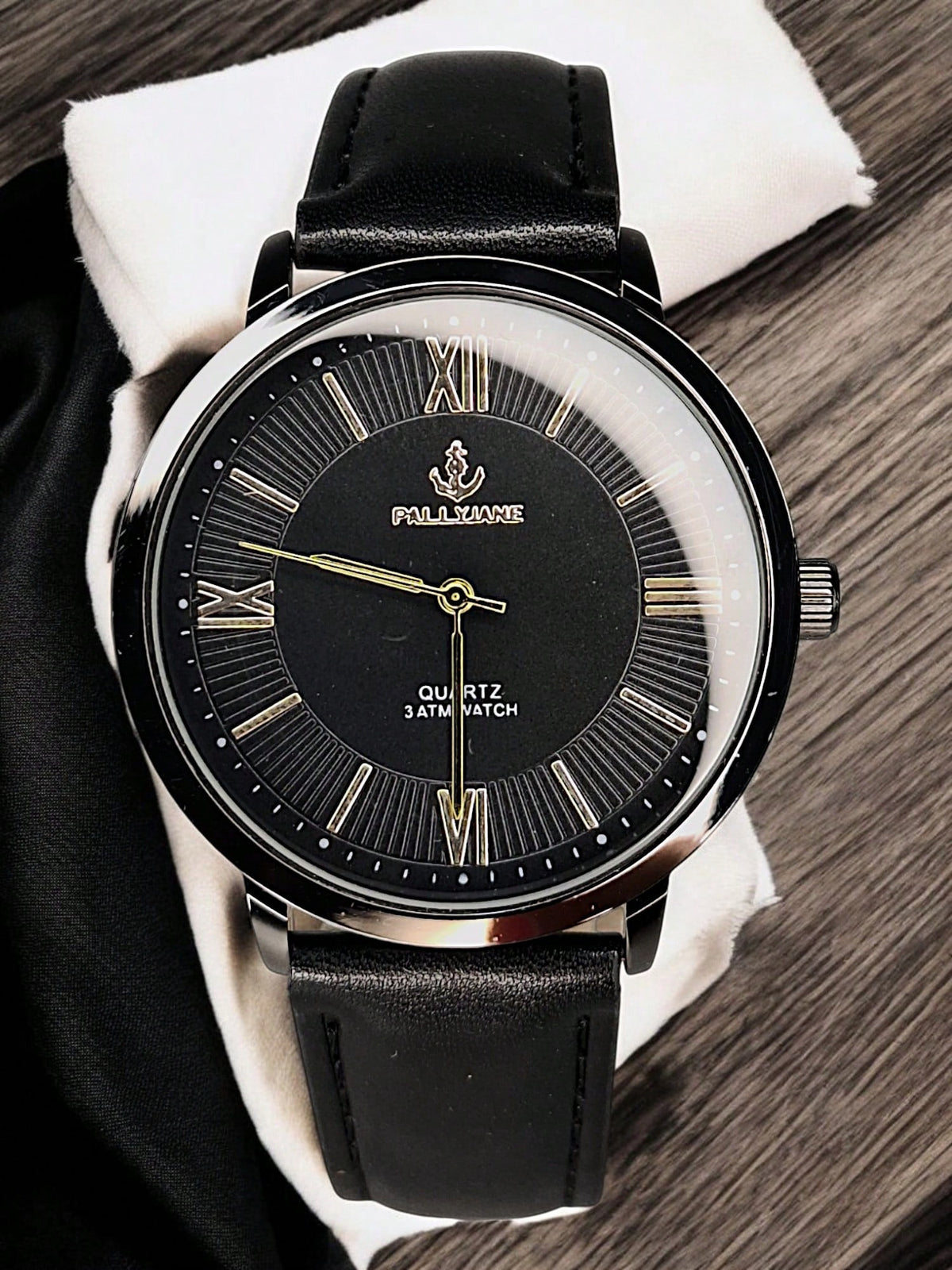 Relógio Masculino Pallyjane – Social e Elegante com Pulseira de Couro | À Prova D’Água e Cheio de Estilo