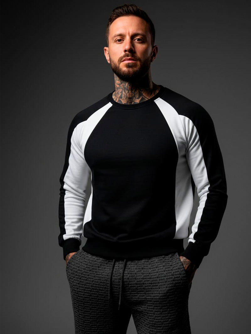 Camiseta Gola Careca, Manga Longa