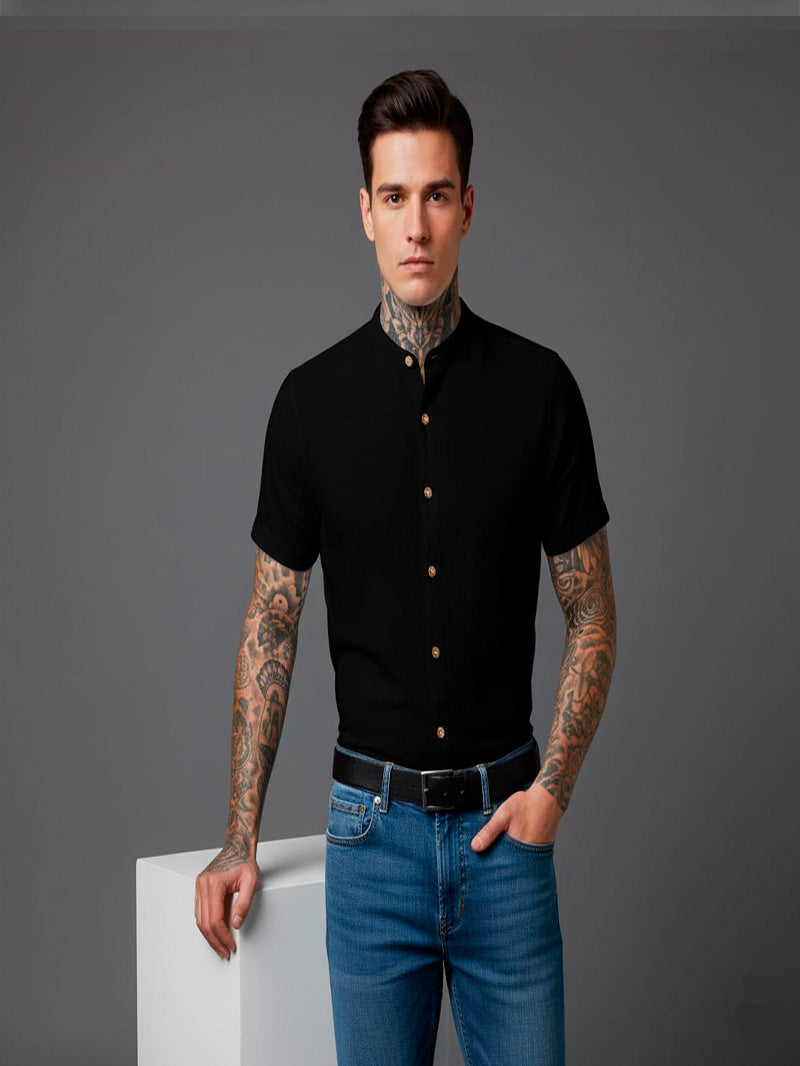 Camisa Gola Padre Manga Curta – Qualidade Premium