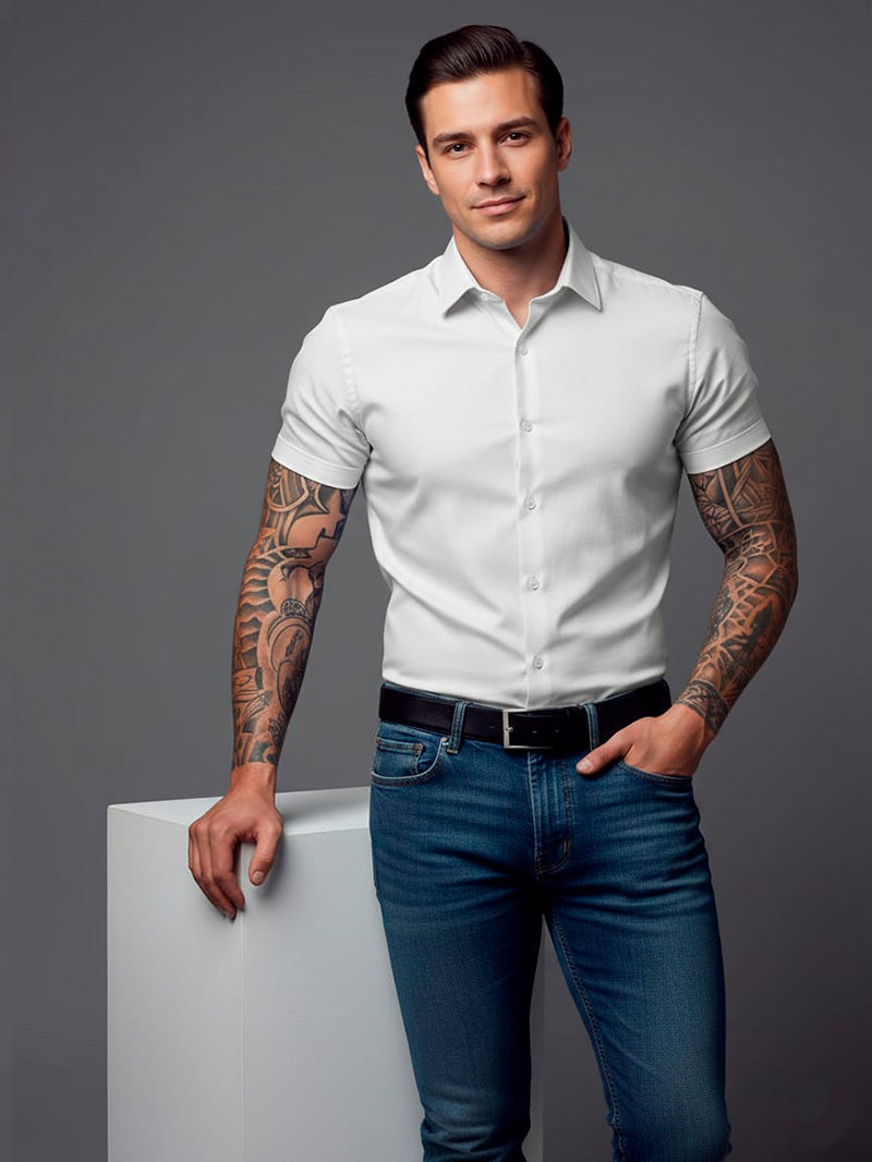 Camisa Social Manga Curta