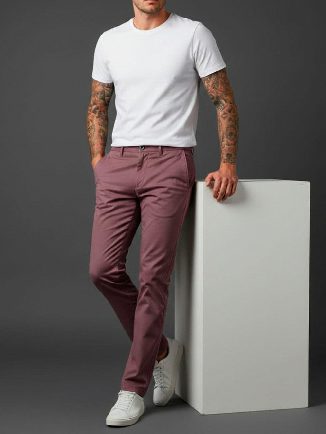 Calças Sarja Masculina Alfaiataria Esporte Fino