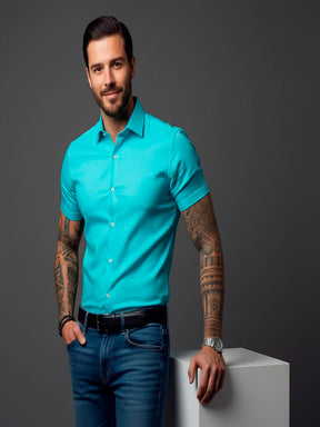 Camisa Social Slim Fit  Manga curta