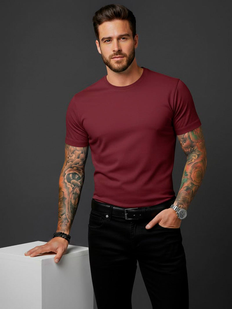 Camiseta Básica Premium – Malha Visco com Elastano
