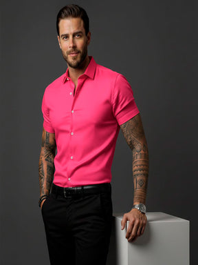 Camisa Social Slim Fit  Manga curta