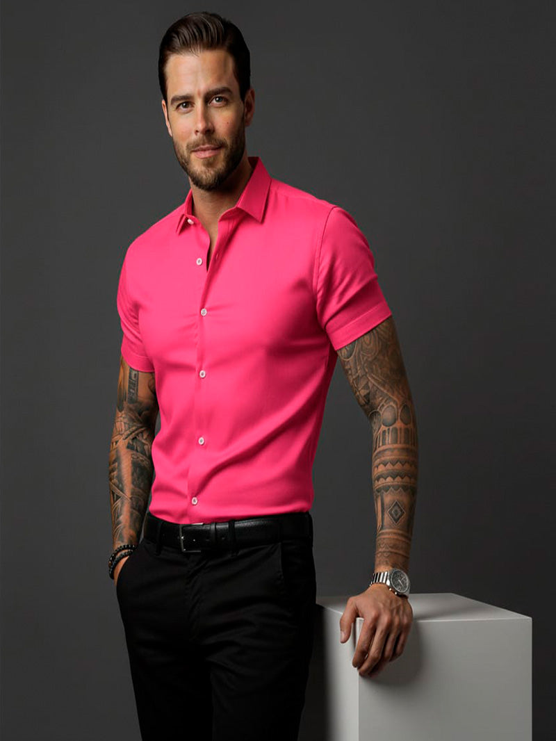 Camisa Social Slim Fit  Manga curta