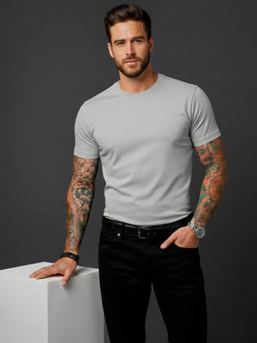 Camiseta Básica Premium – Malha Visco com Elastano