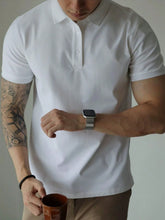 Camisa POLO Básica de Verão com Gola Clássica e Manga Curta Confortável e Respirável