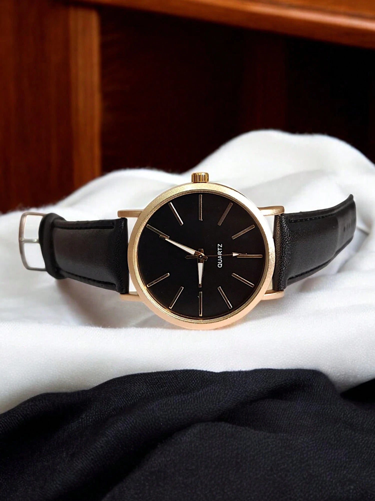 Relógio Social Masculino Premium – Analógico de Quartzo com Pulseira de Couro | Elegância e Sofisticação em Cada Detalhe