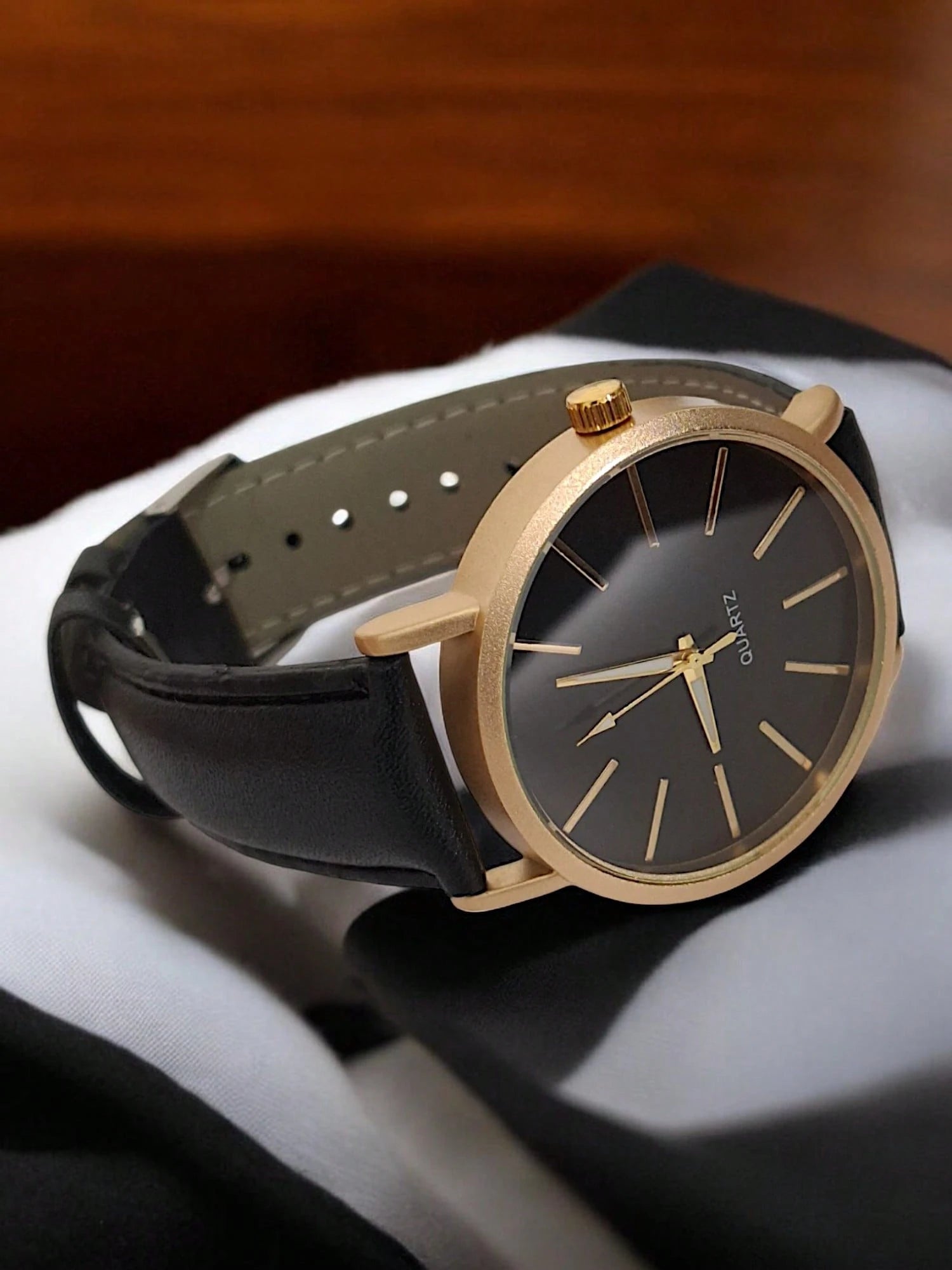 Relógio Social Masculino Premium – Analógico de Quartzo com Pulseira de Couro | Elegância e Sofisticação em Cada Detalhe