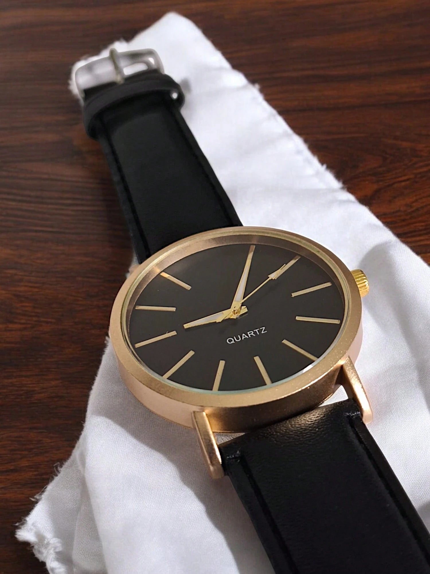 Relógio Social Masculino Premium – Analógico de Quartzo com Pulseira de Couro | Elegância e Sofisticação em Cada Detalhe