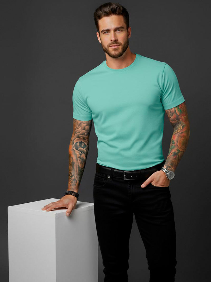 Camiseta Básica Premium – Malha Visco com Elastano