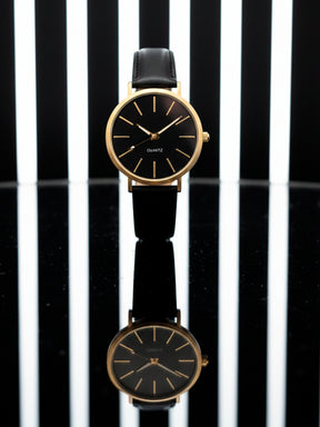 Relógio Social Masculino Premium – Analógico de Quartzo com Pulseira de Couro | Elegância e Sofisticação em Cada Detalhe