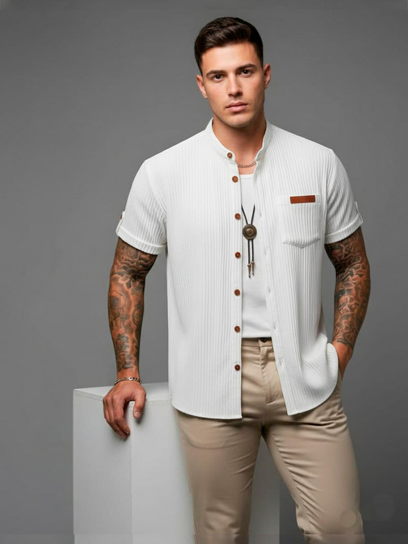 Camisa de Manga Curta Casual