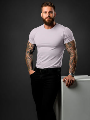 Camiseta Básica Premium – Malha Visco com Elastano