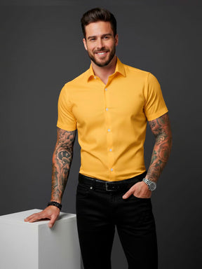 Camisa Social Slim Fit  Manga curta