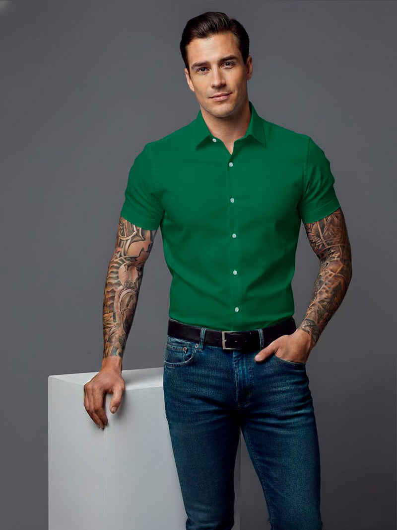 Camisa Social  Manga Curta