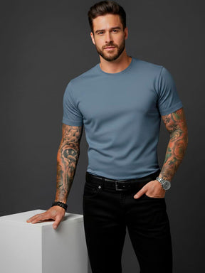 Camiseta Básica Premium – Malha Visco com Elastano