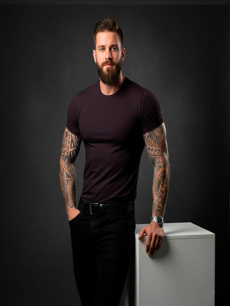 Camiseta Básica Premium – Malha Visco com Elastano