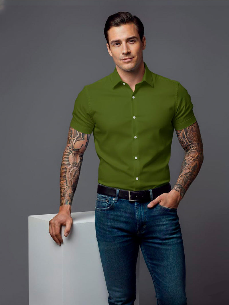 Camisa Social  Manga Curta