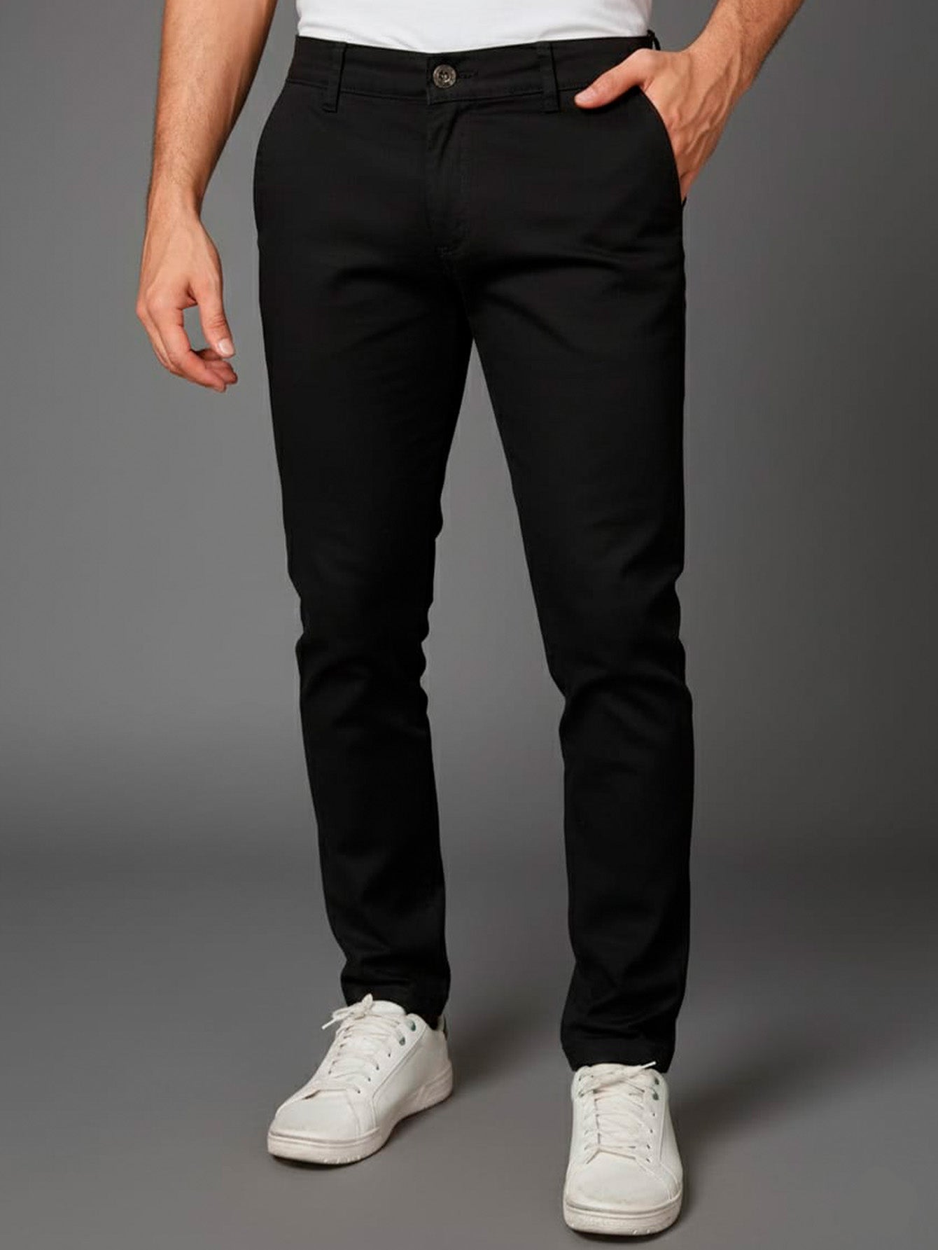 Calças Sarja Masculina Alfaiataria Esporte Fino