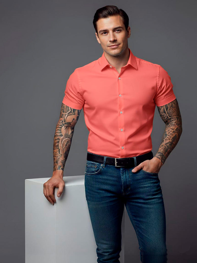 Camisa Social  Manga Curta