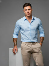 Camisa Social Masculina Slim Fit Manga Longa Listrada