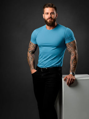 Camiseta Básica Premium – Malha Visco com Elastano