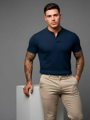 Homme Camisa Polo Gola Alta