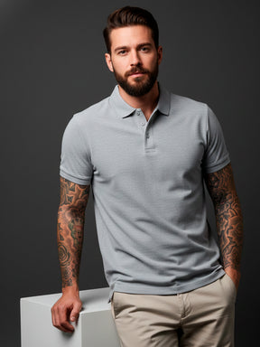 Camisa POLO Básica de Verão com Gola Clássica e Manga Curta Confortável e Respirável