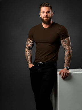 Camiseta Básica Premium – Malha Visco com Elastano