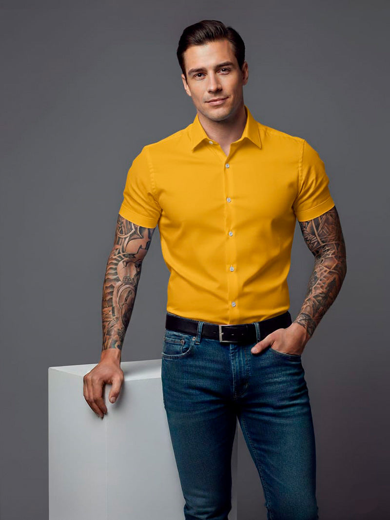 Camisa Social  Manga Curta