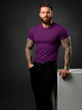 Camiseta Básica Premium – Malha Visco com Elastano