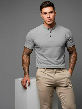 Homme Camisa Polo Gola Alta