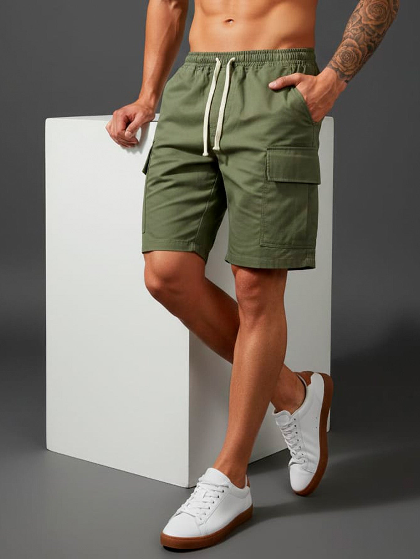 Bermuda CARGO Com BOLSO Masculina Streetwear