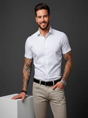 Camisa Social Slim Fit  Manga curta