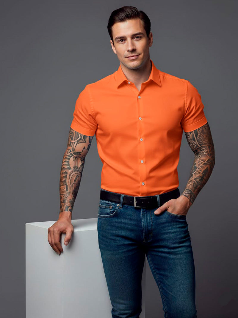 Camisa Social  Manga Curta