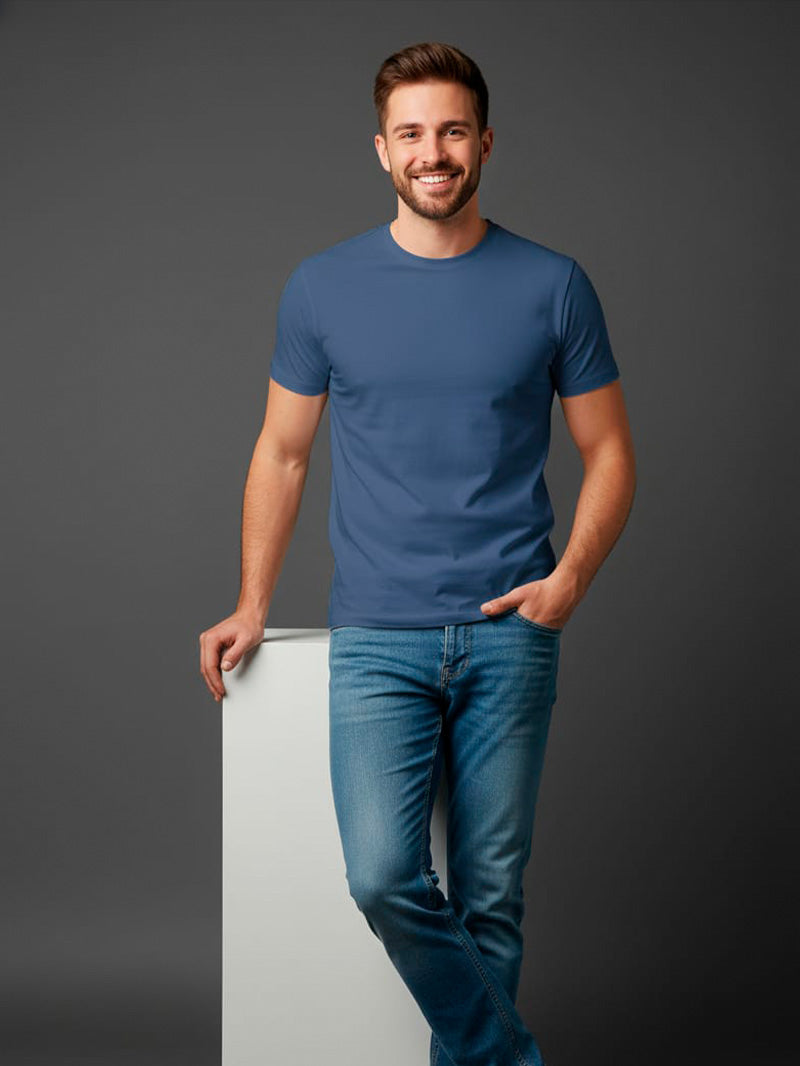 Camiseta Básica Padrão - 100% Algodão