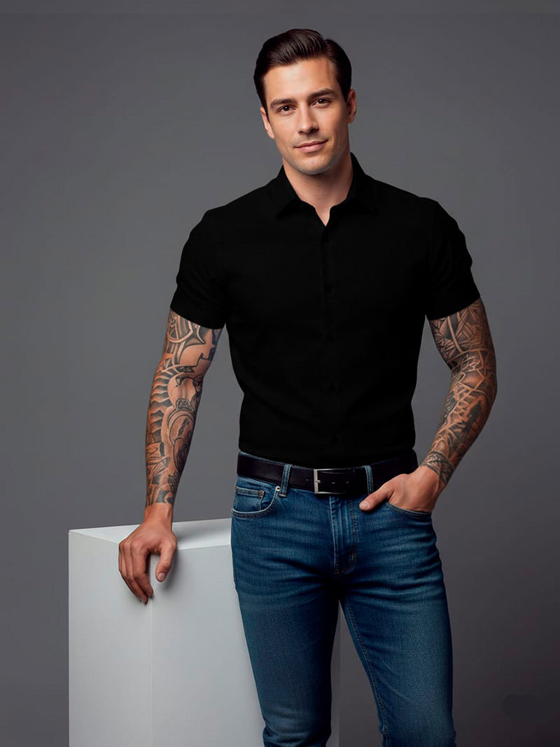 Camisa Social  Manga Curta