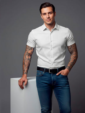 Camisa Social  Manga Curta