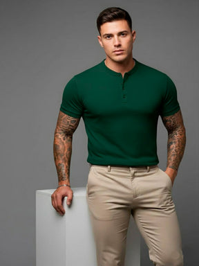 Homme Camisa Polo Gola Alta