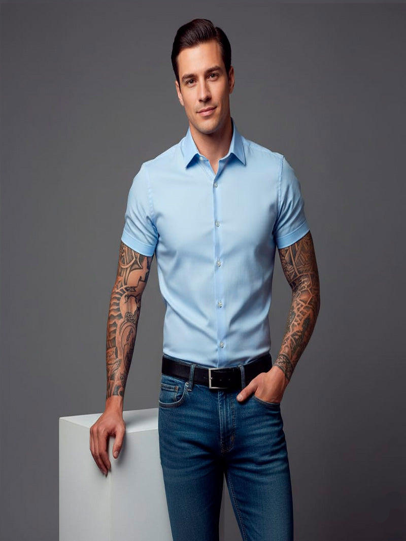 Camisa Social  Manga Curta