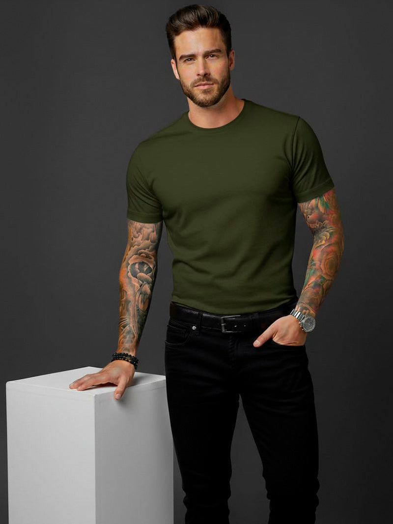 Camiseta Básica Premium – Malha Visco com Elastano