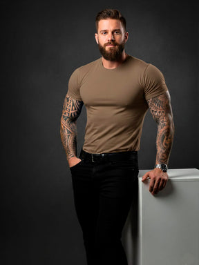 Camiseta Básica Premium – Malha Visco com Elastano