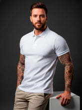 Camisa POLO Básica de Verão com Gola Clássica e Manga Curta Confortável e Respirável