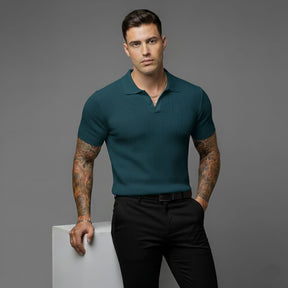 Camiseta polo canelado premium old money