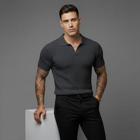 Camiseta polo canelado premium old money