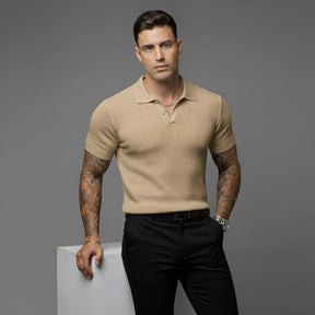 Camiseta polo canelado premium old money