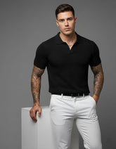 Camiseta polo canelado premium old money