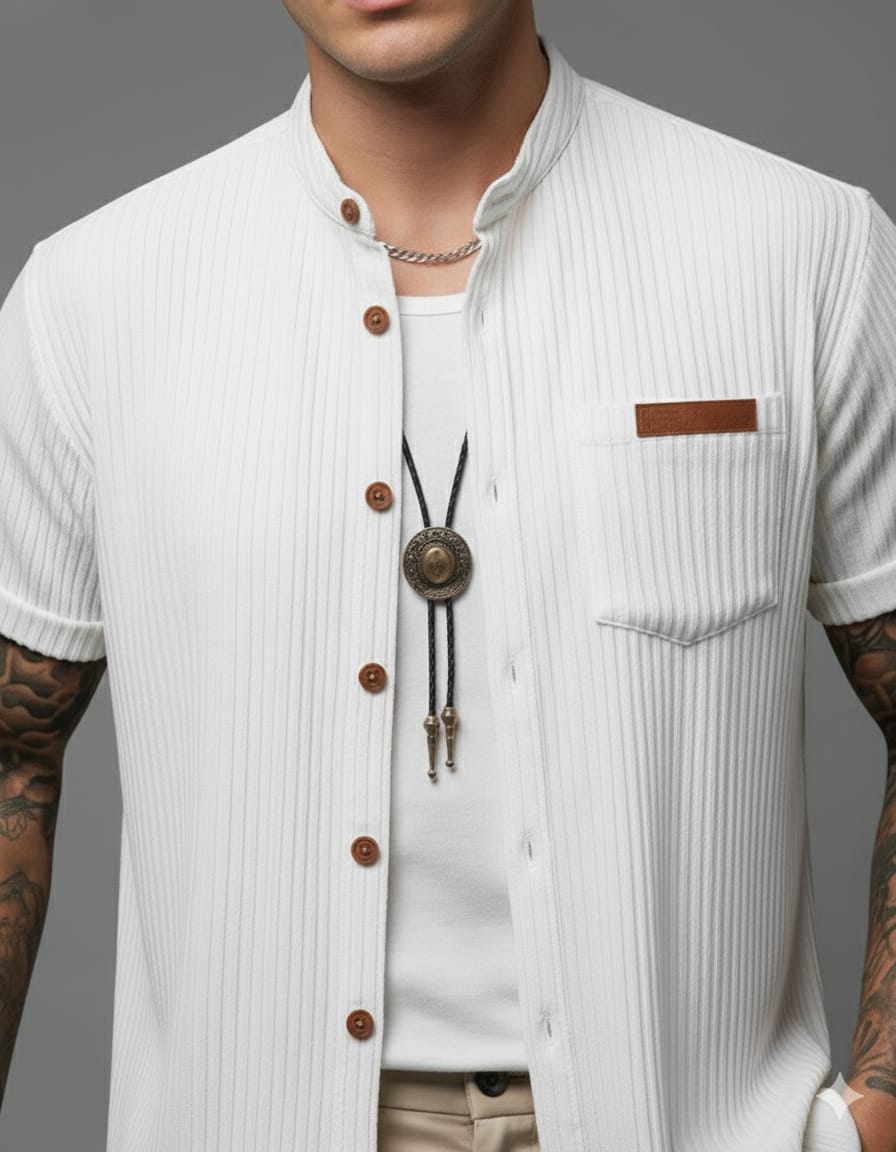 Camisa de Manga Curta Casual