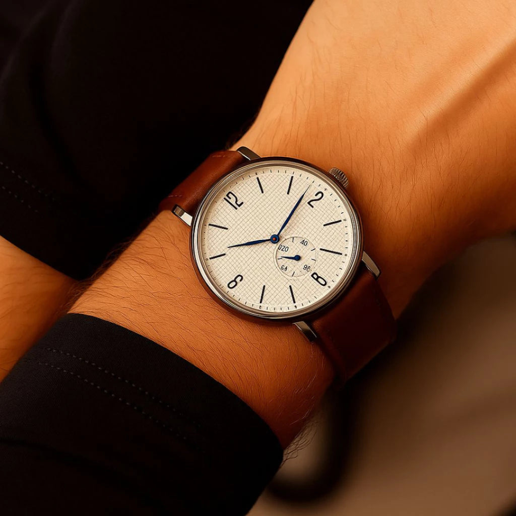 Relógio Masculino Premium Analógico – Estilo Casual com Pulseira Tipo Couro | Elegância e Conforto em um Só Acessório